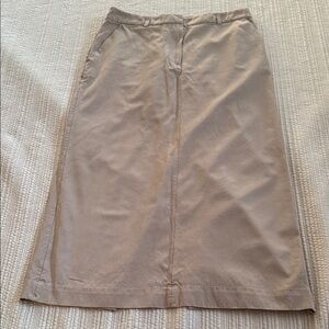 Quality Taupe Pencil Skirt